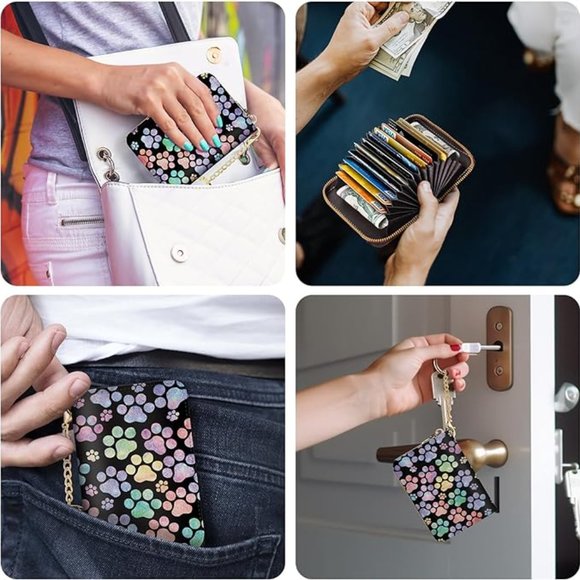 Dog Paw Credit Card Holder RFID Wallet - Picture 5 of 5